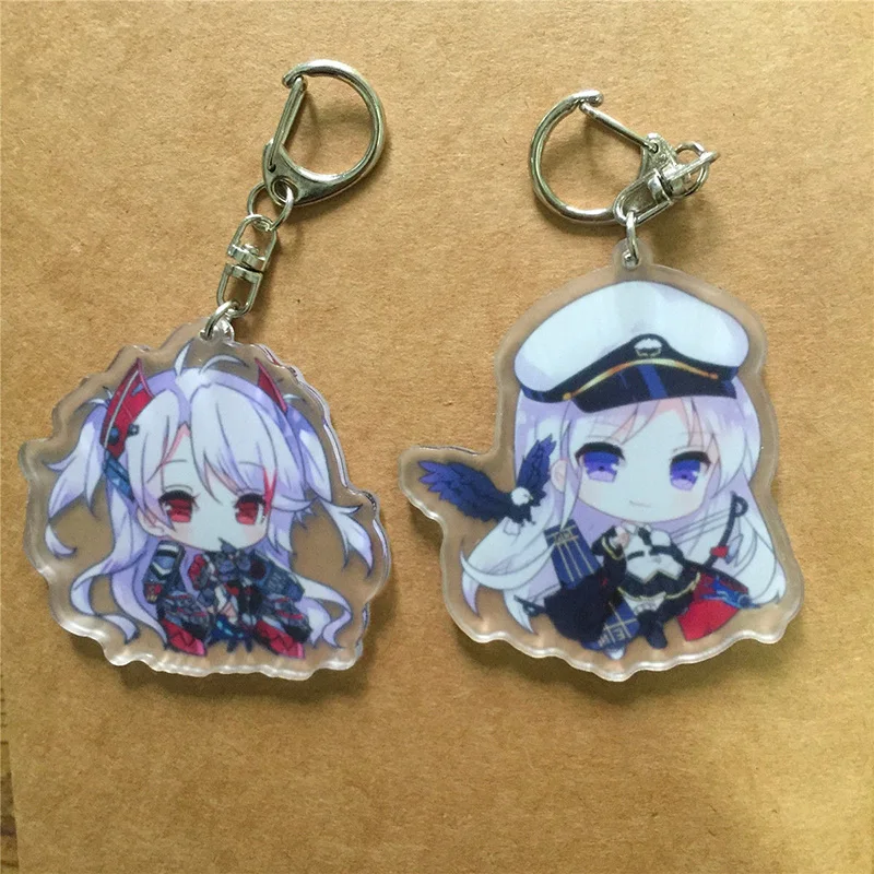 Аниме Azur Line Prinz Eugen милый акриловый брелок для девочек фигурка брелка ключей 6