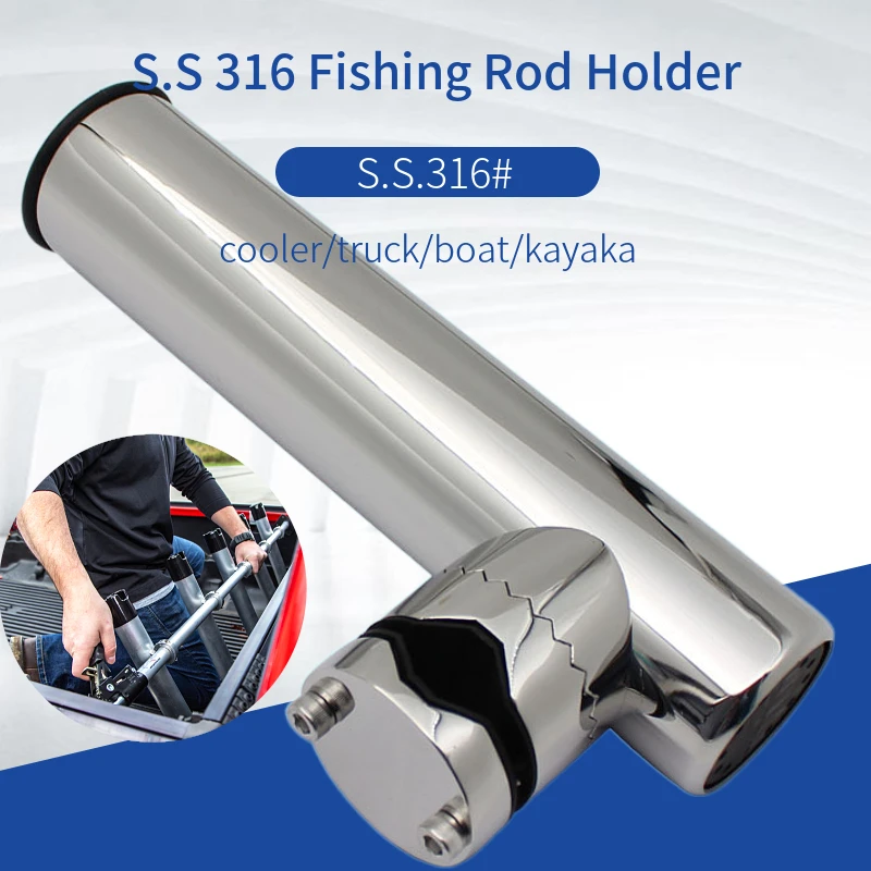 316 Stainless Steel Tube Fishing Tools Rack Boat Fishing Rod Holder -  Machine Tool Spindle - AliExpress