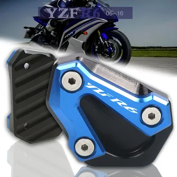 

For YAMAHA YZF-R6 YZFR6 YZF R6 2006-2016 2015 2014 2013 CNC Kickstand Foot Side Stand Extension Pad Support Plate Enlarge Stand