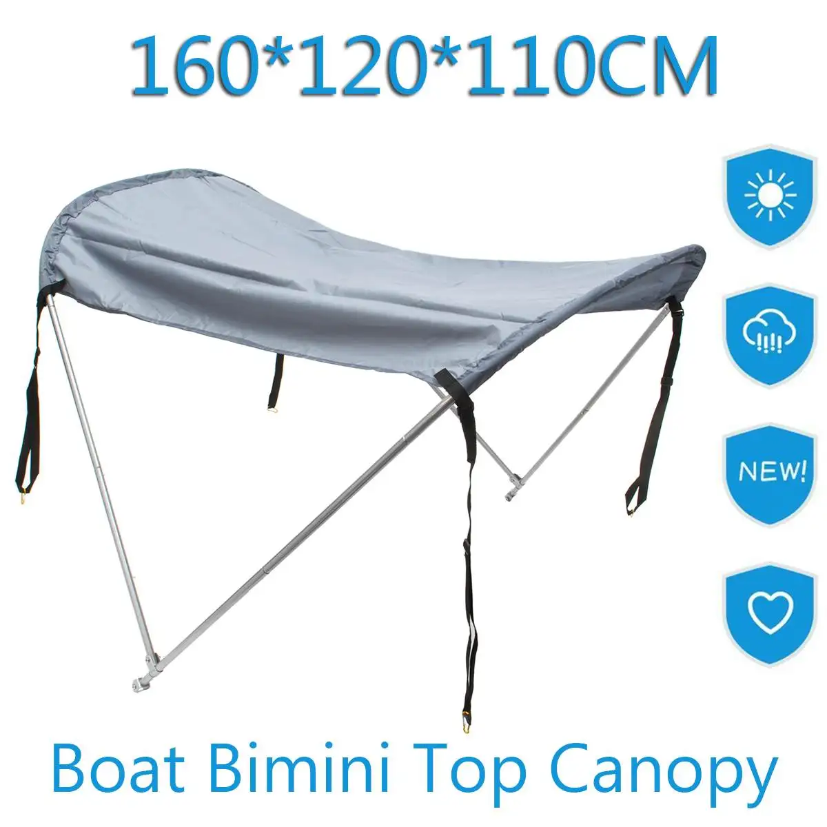 Тент bimini top навес от солнца укрытие плоская лодка ПВХ аксессуар для плота на лодке