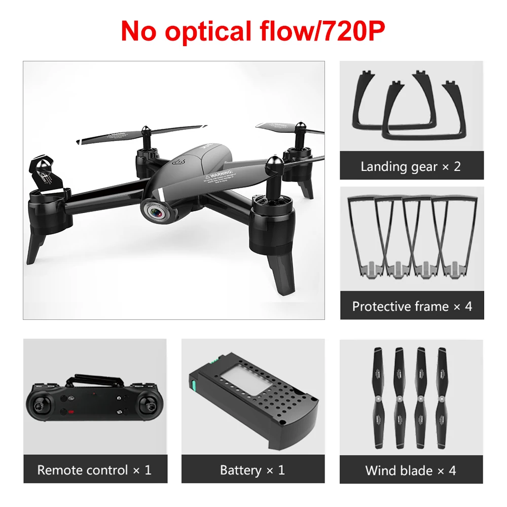 LOOZYKIT WiFi FPV RC 4K широкоугольная камера оптический поток 1080P HD Двойная камера видео Квадрокоптер игрушки для взрослых и детей