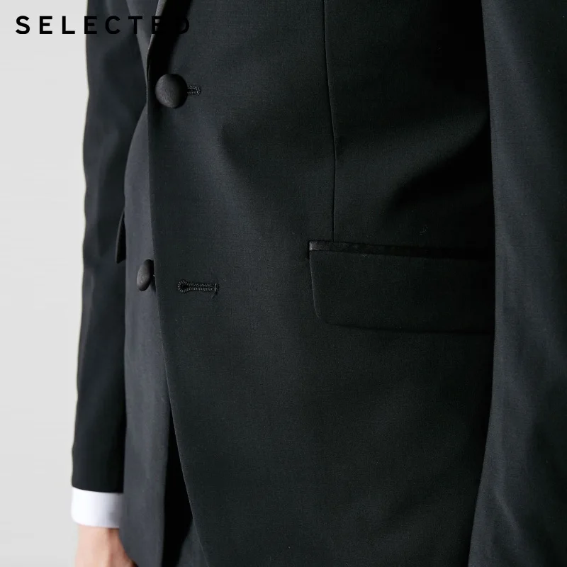 Выбранные Для мужчин из овечьей шерсти блейзер делового костюма куртка | 41835Y502