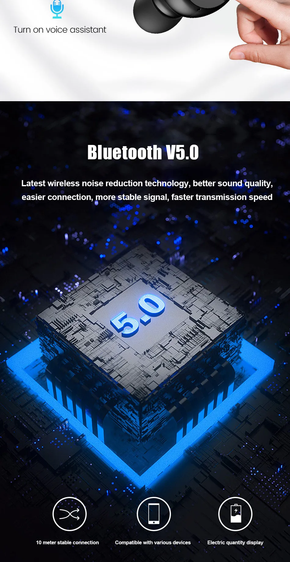 Новинка, F9, TWS, bluetooth гарнитура, отпечаток пальца, сенсорный, светодиодный, цифровой дисплей, плоская кабина, bluetooth 5,0, HIFI, 8D, стерео, водонепроницаемый