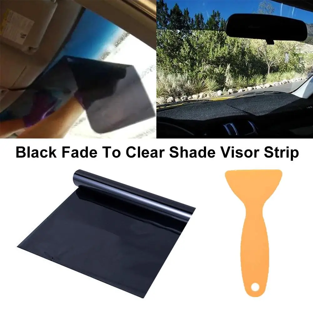 

80% HOT SALES!!! 20x150cm Car Windscreen Window Glass Sun Shade Visor Film Sticker with Scraper