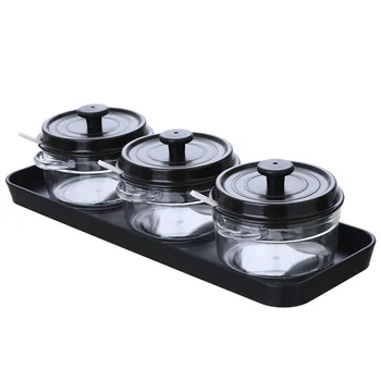 

1 Set Spice Jars Household Creative Practical Multifunctional Spice Storage Pot Seasoning Pot for Home