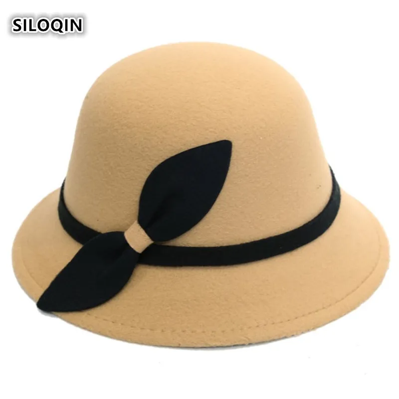 SILOQIN женские бренды 2019 новые весенне осенние модные элегантные шляпы Fedoras ретро