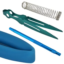 Шланг из нержавеющей стали для кальяна пружина для кальяна шланг наргиле алюминиевый кальян ручка силиконовый шланг трубка кальян уголь щипцы