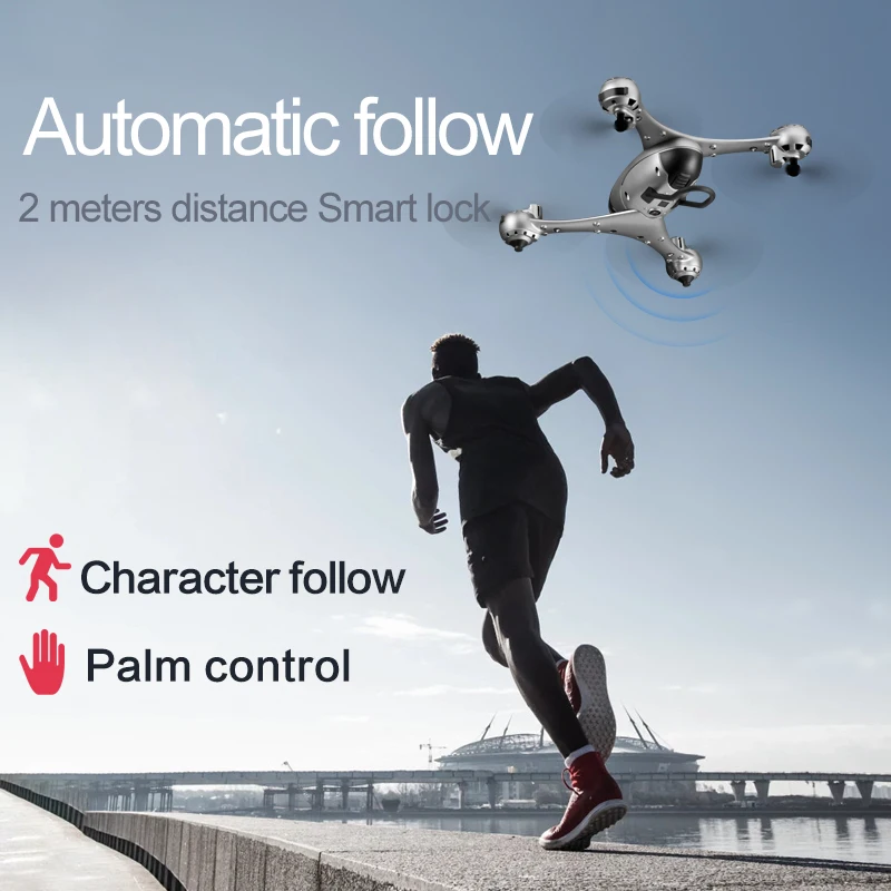 SMRC M6 Drone 4K with Gimbal Dual Camera HD Aerial Video WIFI FPV Quadcopter Follow Me Professional