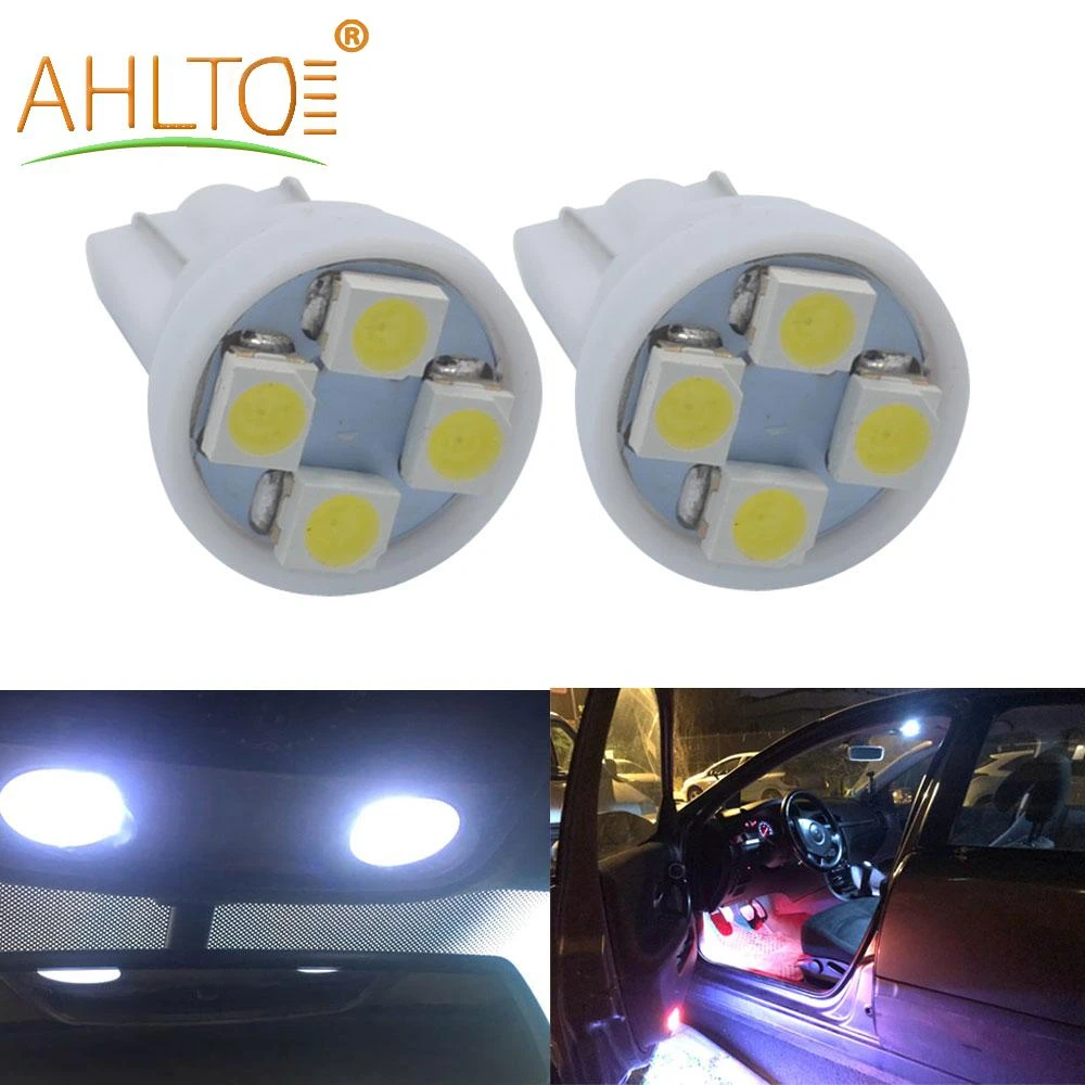 4 шт. автомобильный купольный светодиод T10 3528 1210 4SMD белый красный синий Авто