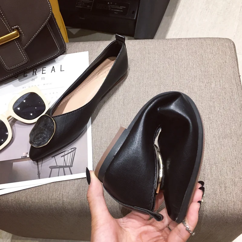 Autumn Spring Women Shoes New Low Heels Women Ladies Shoes Woman Flats Ballet Pointed Toe loafers Lady Boat Shoes For Women