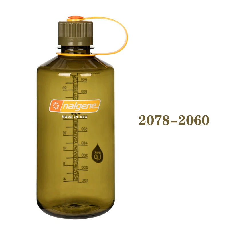 Nalgene, спортивная чашка для улицы, портативный пластиковый чайник, чашка с маленьким отверстием для рта, бутылка для фитнеса, велоспорта, кемпинга, путешествий 1000 мл - Цвет: 2078-2060
