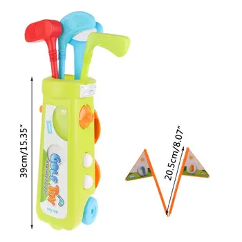 

1 Set Children Sports Mini Simulation Golf Club Set Outdoor Indoor Parent-child Interactive Fitness Toys for Boys Girls