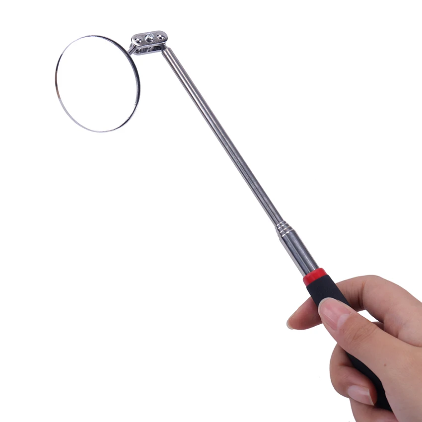 Tasa de descuento Espejo redondo telescópico de inspección para coche, herramienta de reparación de 360 °, ángulo del chasis del automóvil, herramienta de inspección para expansión, 50mm, 1 ud. gBQLxXW16XO
