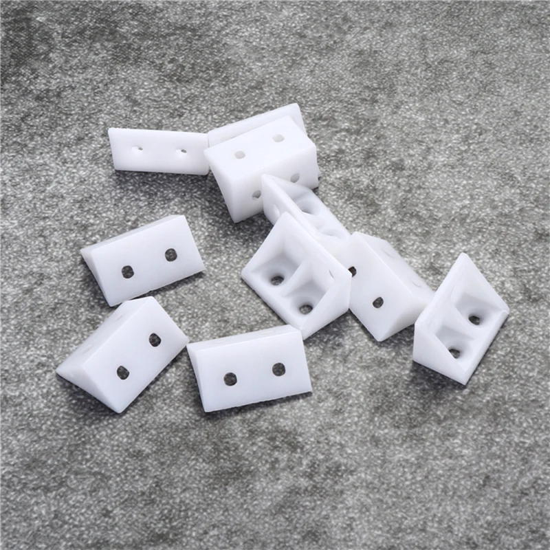 10pcs Thick Nylon Plastic Corner Brackets 90 Degree Cabinet Furniture Closet Angle Connecting Connector Hardware Accessories furniture hardware angle bracket angled furniture hardware angle connector