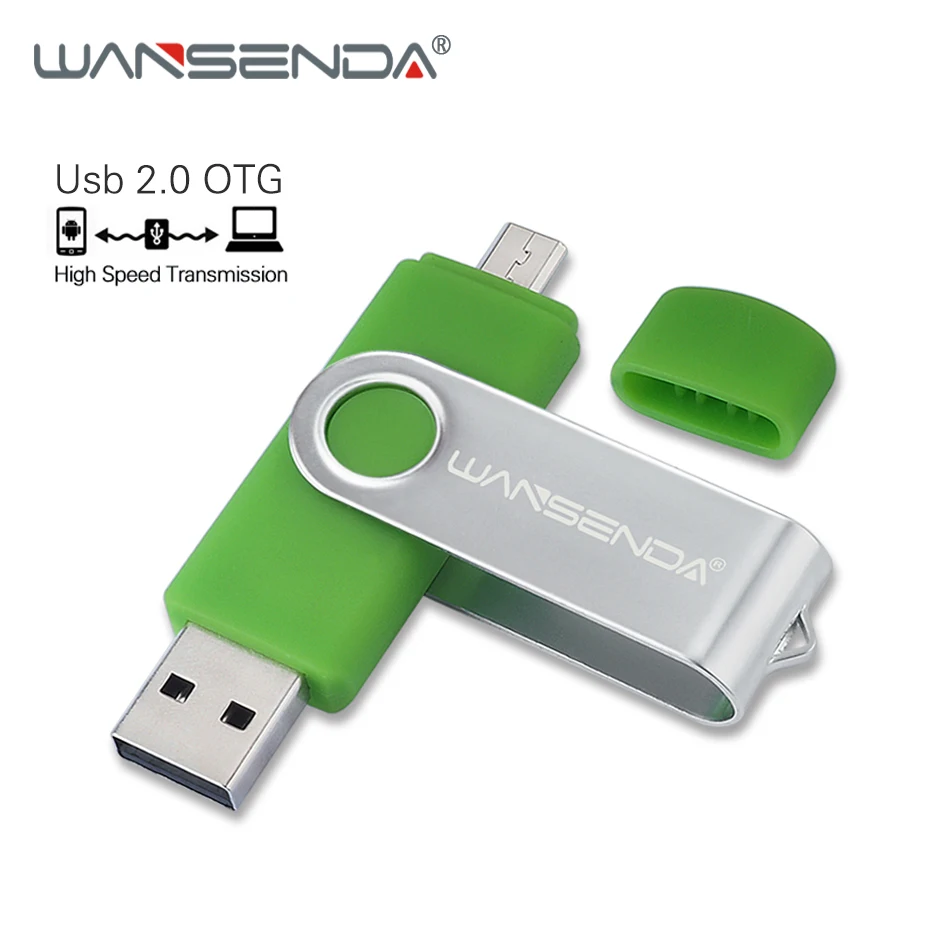 WANSENDA двойной OTG Usb флеш накопитель 128 ГБ высокоскоростной 8 16 32 64 2 0 накопитель|USB