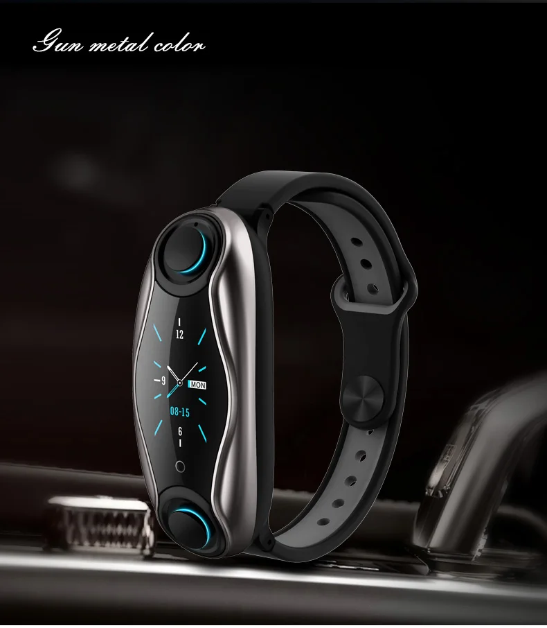 Смарт-часы LEMFO LT04, Bluetooth наушники с пульсометром, фитнес-трекер, кровяное давление, BT звонки, умные часы для IOS, Android Phone