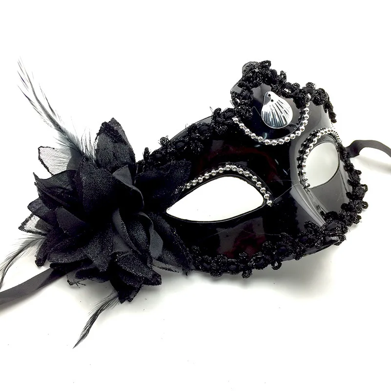 Black & Silver Masquerade Masque Pour Les Yeux accessoire robe fantaisie adulte Décoratif Fête 