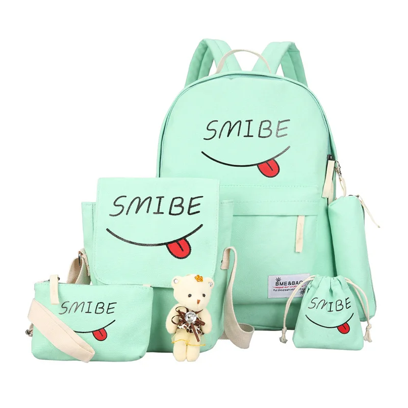 

Satchel school bags 6 set /pcs School orthopedic satchel Backpacks for children School bag for girls mochilas escolares infantis
