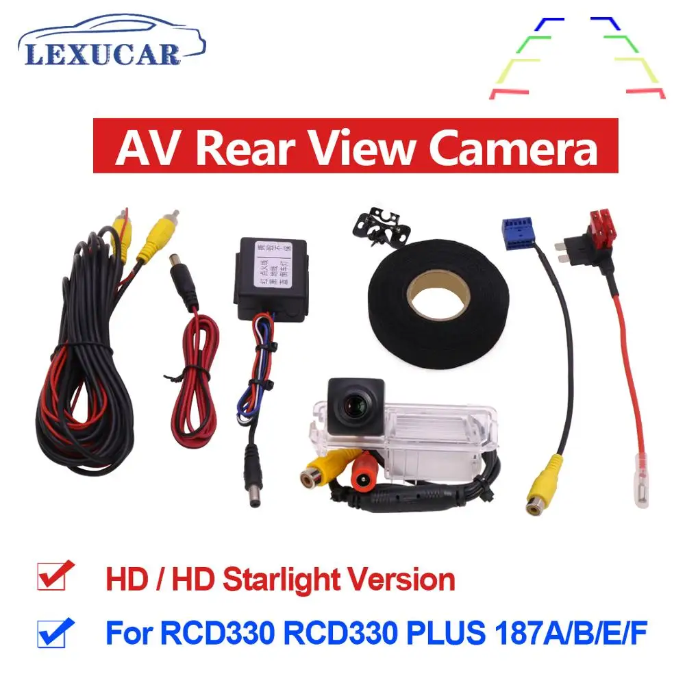 MIB AV камера заднего вида HD CCD широкоугольная автомобильная парковочная RCD330 Plus для