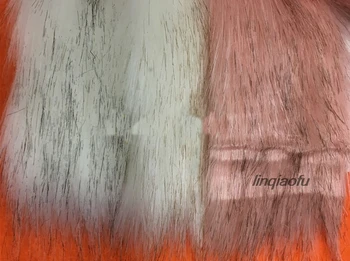 

imitation fox plush clothing fabric artificial plush fabric