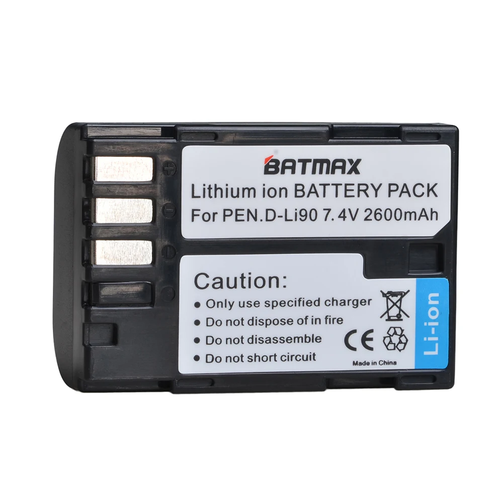 1Pc 2600Mah D-Li90 Dli90 D Li90 Batteria Per Pentax 645 645D 645Z K-1 K-01 K-3 K-5 K-5D K-5Iis K-7 K-7D K1 K01 K3 K5 K5D Ii 2