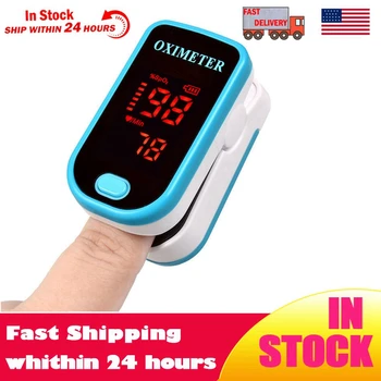 

In Stock!! Blood Oxygen Monitor Finger Pulse Oximeter Oxygen Saturation Monitor Fast Shipping within 24hours (without Battery)