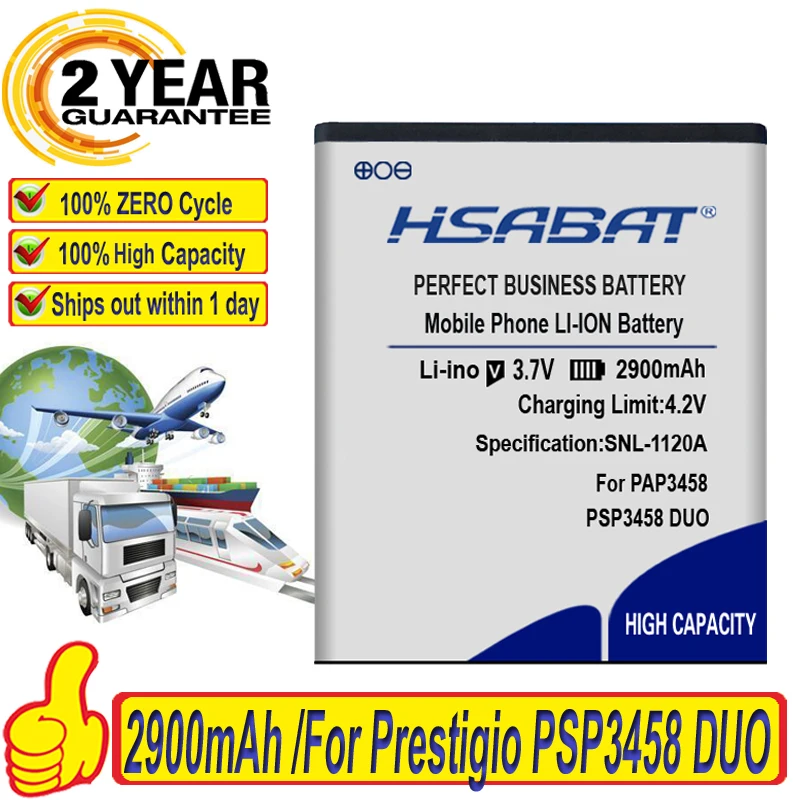 Высокое качество батарея для Prestigio PSP3458 DUO PAP3458 мобильный телефон запасной