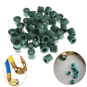 

50pcs/lot Air Conditioning 1/4'' Charging Hose 1/4'' Valve Gasket Manifold Repair Seal Kit Replacement