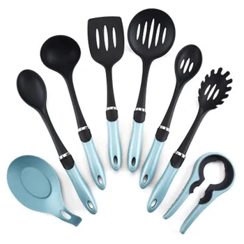 

8pcs Nylon Cooking Tools Kitchen Utensils Set Quality Handles Cooking Tool Non Toxic Kitchen Gadgets Nonstick Cookware
