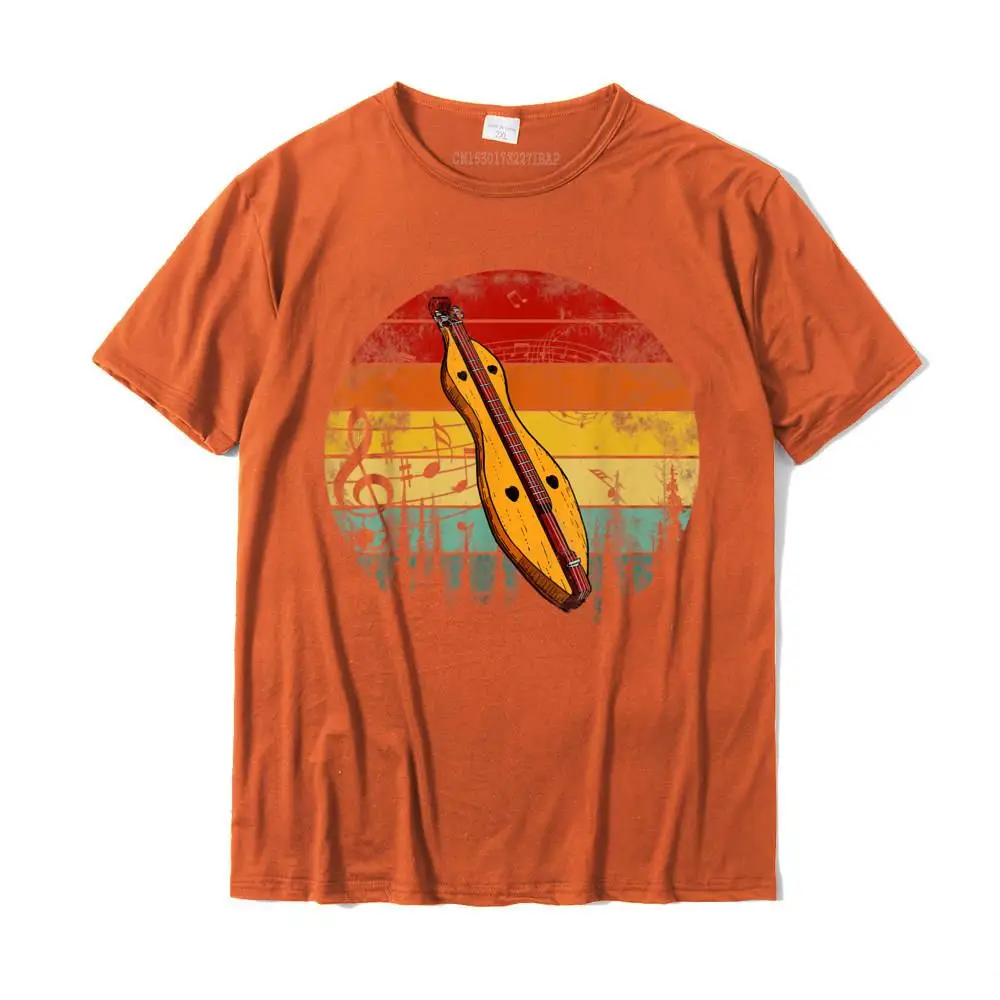 Casual O Neck T-shirts Summer Fall Tops & Tees Short Sleeve Hip Hop Pure Cotton Design Sweatshirts Custom Men Wholesale Dulcimer Lovers Guitar Retro Design Dulcimer Funny T-Shirt__MZ15255 orange
