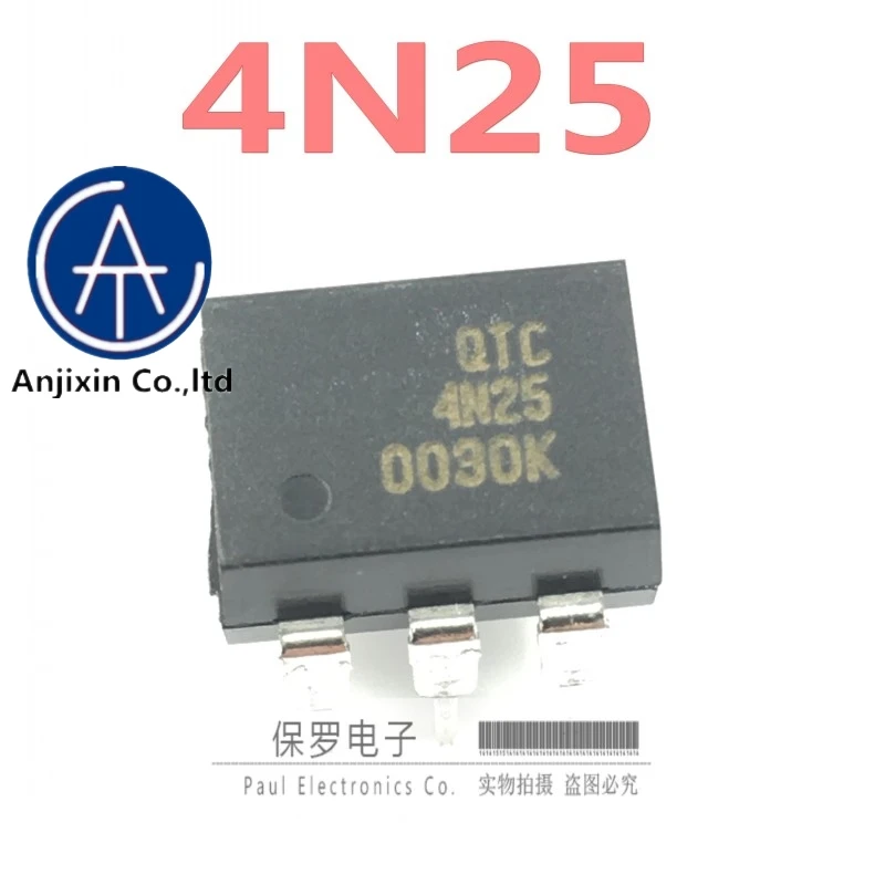 

10pcs 100% orginal and new high-speed optocoupler QTC4N25 4N25 DIP-6 straight plug imported original real stock