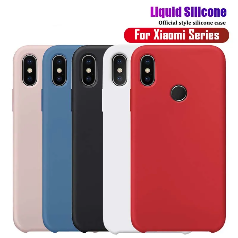 Официальный жидкий силиконовый чехол для Xiaomi 9 SE 6 8 Lite Mix 2 2s 3 Max 3 Note 3 Официальный чехол для Redmi Note 7 4X S2 5 5A Capa