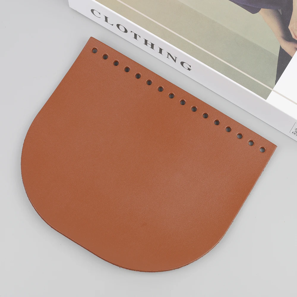New Shoulder Bag Flap Cover With Holes Replacement for Women Handbag Knitting Sewing Bag DIY PU Leather Bag Accessories 3 Colors