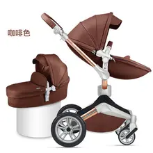 360 градусов, Hotmom, Роскошная детская коляска, 4 в 1, коляска с автомобильным сиденьем и сумкой для мамы, европейский стандарт, Отправка подарков