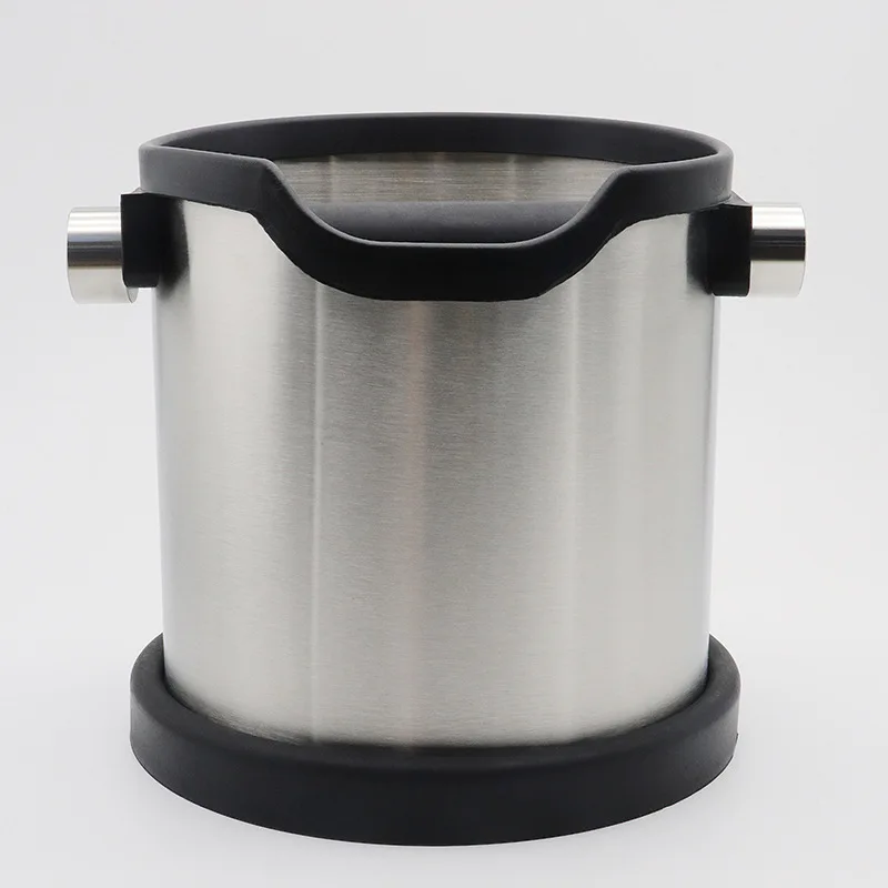 Large 60oz/1800ml Stainless Steel Coffee Knock Box - Professional Coffee and Espresso Accessories for Home