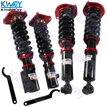 

FREE SHIPPING - King Way - Adjust Height Blue Red Gold Full Coilovers Strut Suspension Kit For 1986-1991 Mazda RX7 2D
