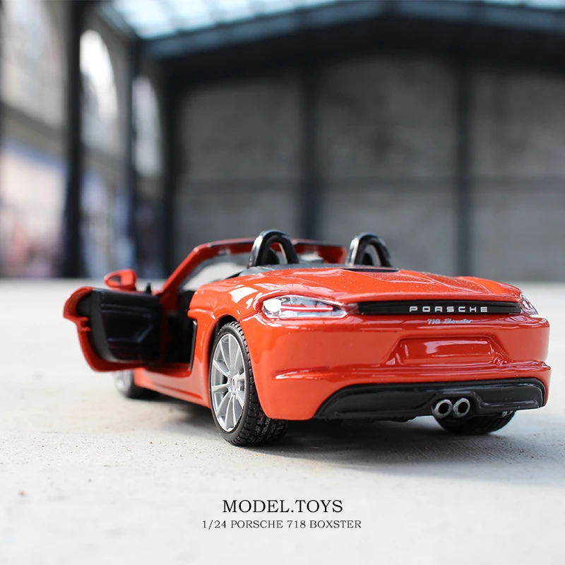 Bburago 1:24 Porsche BOXSTER моделирование сплава Модель автомобиля ремесла украшения Коллекция игрушек инструменты подарок