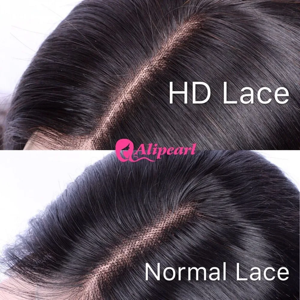 AliPearl HD прозрачные кружевные парики предварительно выщипанные бразильские Прямые кружевные передние человеческие волосы парики для черных женщин Remy плотность 180