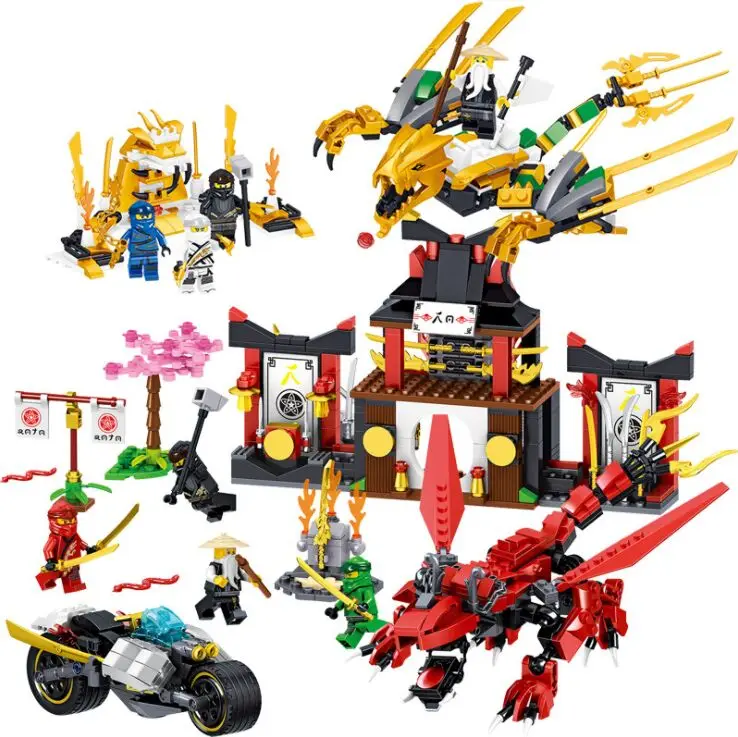 

Ninja Dragon Training Ground DIY education Building Block Sets Toys for Children Christmas Gifts Compatible Legoinglys Ninjagoed