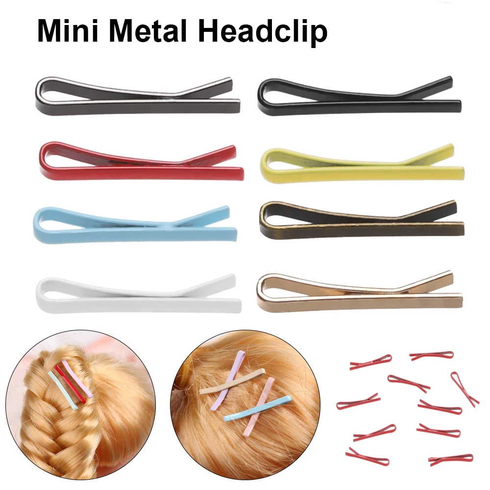 Mini Metal Doll Hair Clips DIY Accessories