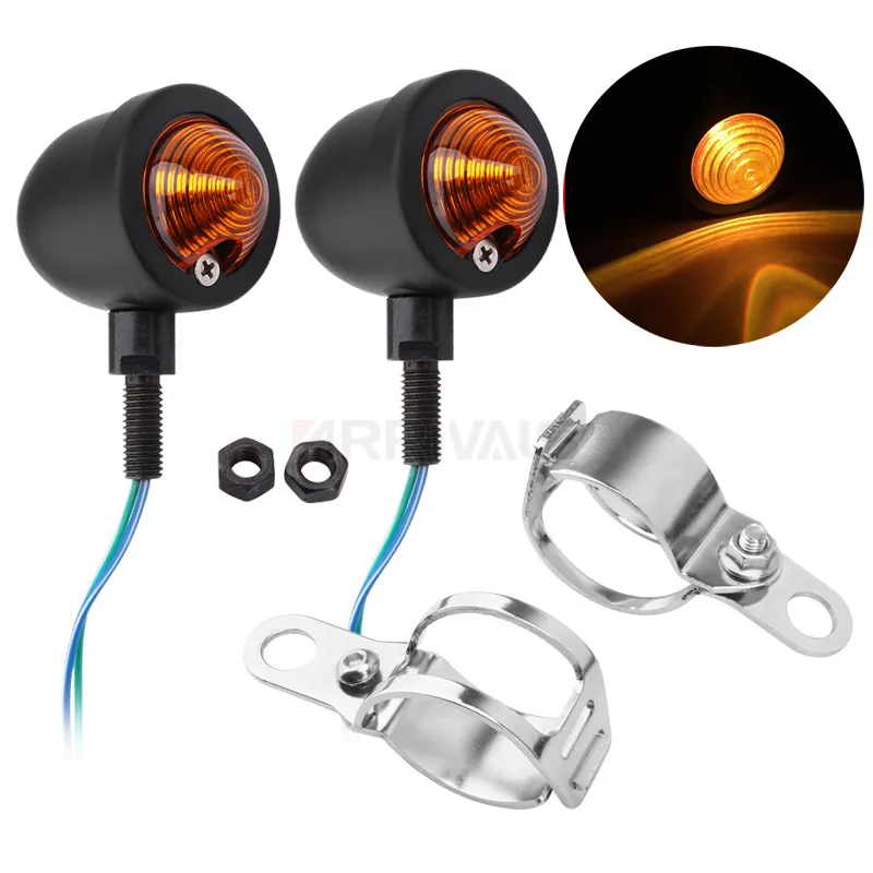 

Motorcycle Turn Signal Light Brackets Fork Mount Clamp For Harley Honda Yamaha Suzuki Kawasaki Cafe Racer Sportster 32-39mm
