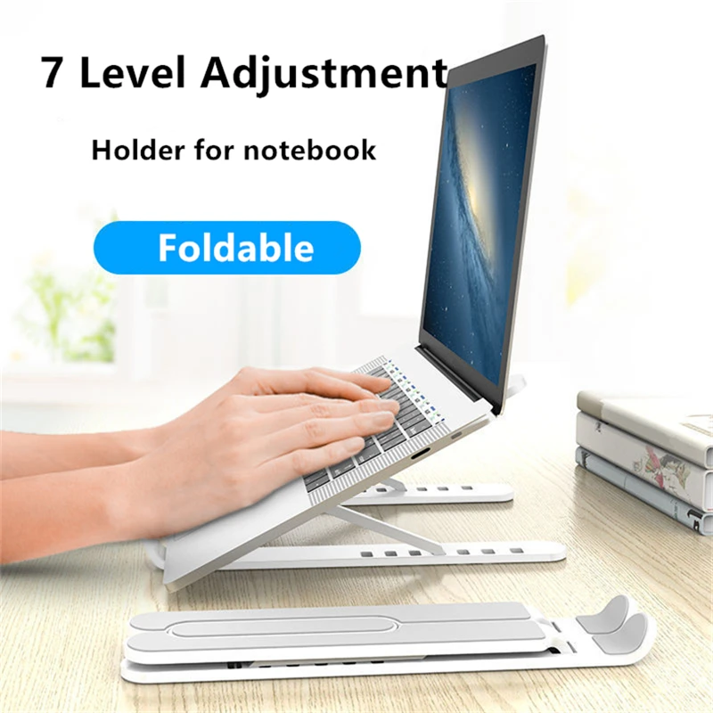 

Portable Laptop Stand Foldable Support Base Notebook Stand For Macbook Pro Lapdesk Computer Laptop Holder Cooling Bracket Riser