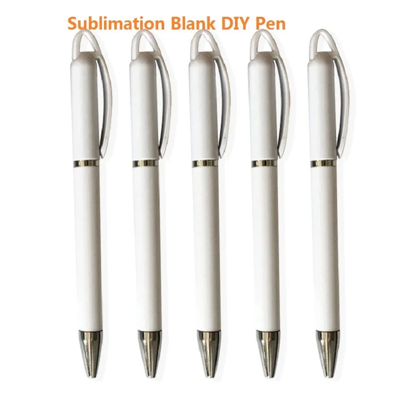 Sublimation Blank Diy Ball Pen Material Gift Pen 100pcs/pkg Party