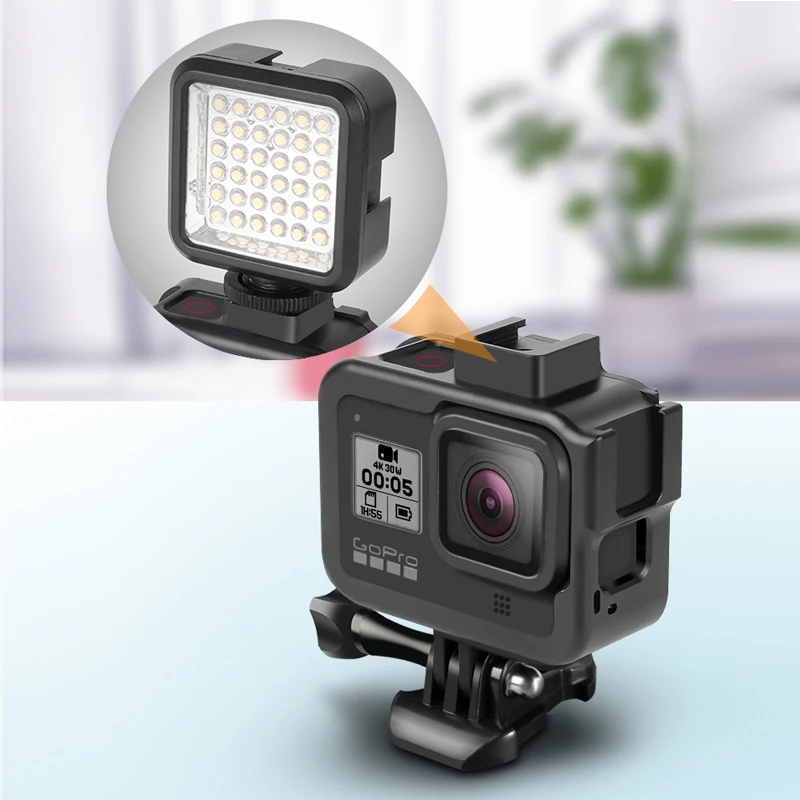 Алюминиевый сплав стандартная защитная рамка чехол для GoPro Hero 8 Черная Спортивная Экшн-камера база Go Pro Hero8 аксессуары