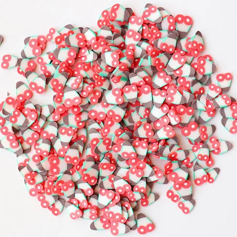 Подвески Fimo для фруктов, клейкие аксессуары, пушистые украшения DIY, дополнение в слайме, игрушки для песка, наполнитель, блестящий прозрачный набор - Цвет: 200pcs  E