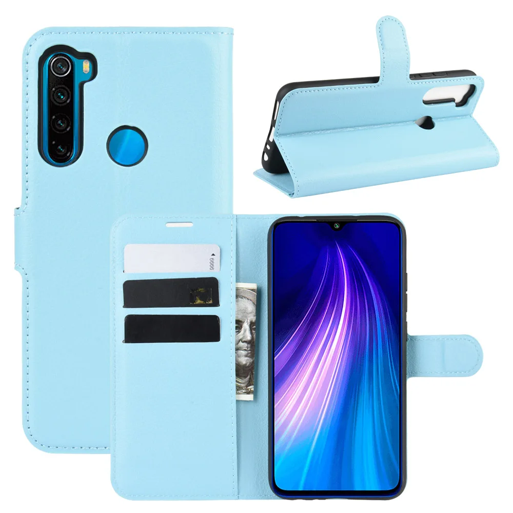 Для Xiaomi Redmi Note 8 T Чехол Флип кожаный бумажник чехол держатель для карт Телефон Coque черный чехол-книжка для Xiaomi Redmi Note 8 T Capa