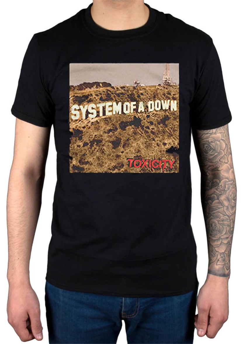 Системы Of A Down токсичности футболка Soad Новый Мерч Серж танкян свободные Размеры