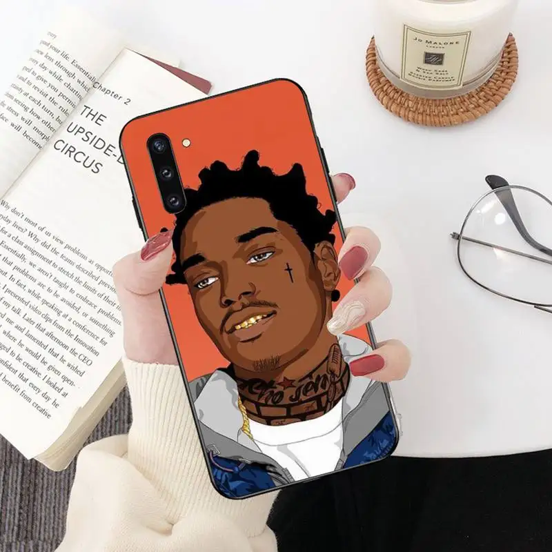 CUTEWANAN Kodak Black Rapper Cover Black Soft Shell Phone Case For Samsung Galaxy J7 J8 J6 Plus 2018 Prime Note 7 8 9 10 pro