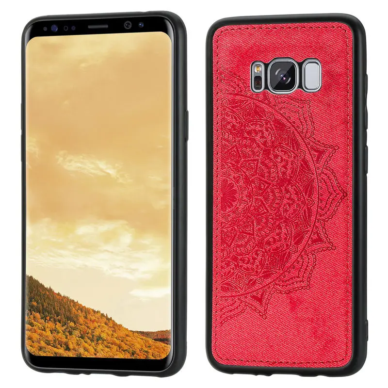 

For SamSung Galaxy S8 Case TPU Border Cover For SamSung S 8 S8 Plus G950F G950FD G955F G955FD Fashion Fabric Cloth Back Cover