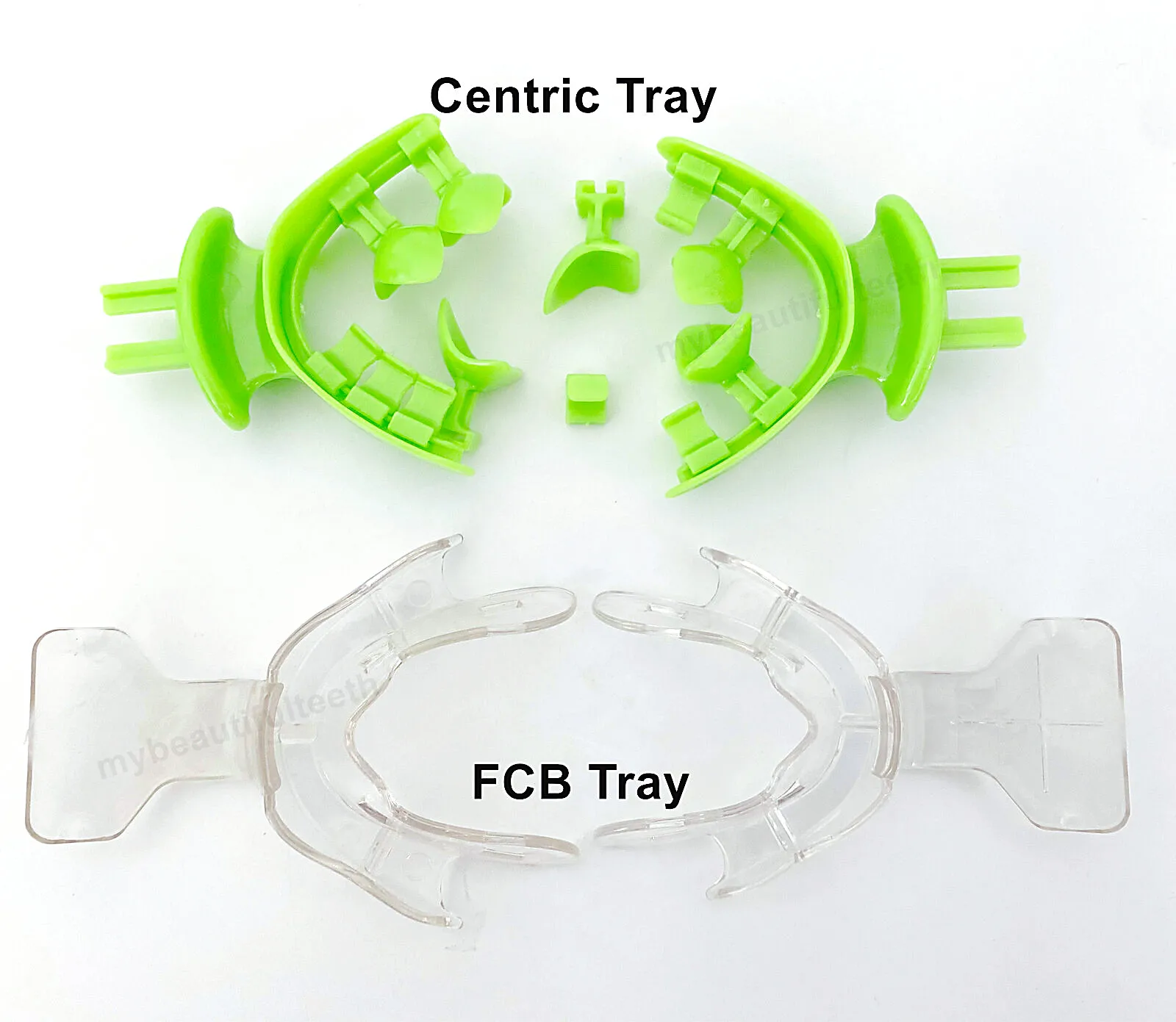 2Set Vassoio Centrico Dentale Edentolous Vassoi Di Registrazione Del Morso Dell'Impronta Fcb Vassoio Telaio Tagliato Uts Articolatore Di Montaggio Del